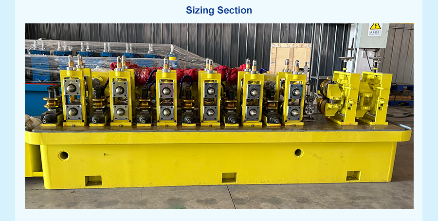pipe making machine-sizing section
