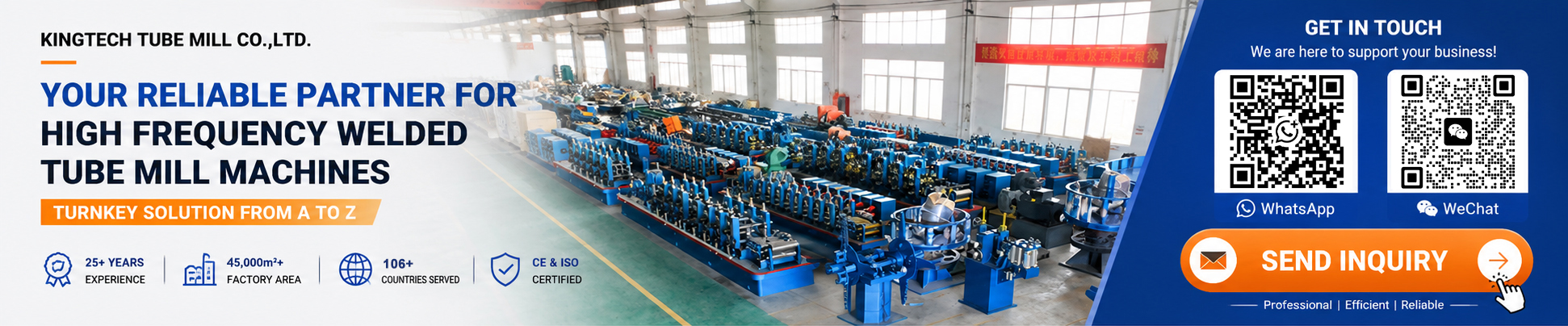 Get customized tube mill solution