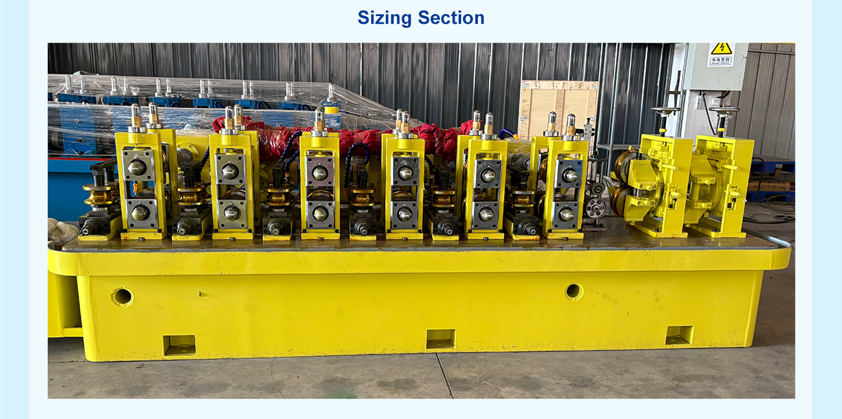 pipe making machine-sizing section pipe making machine-sizing section