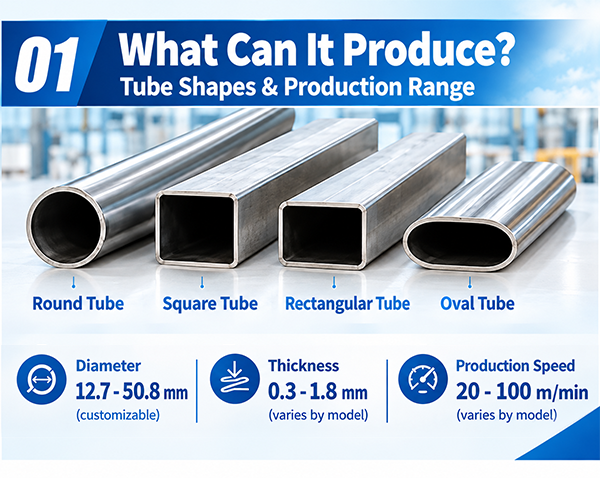HF28 TUBE MILL PRODUCTION RANGE HF28 TUBE MILL PRODUCTION RANGE