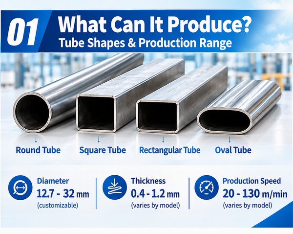 HF25 TUBE MILL PRODUCTION RANGE HF25 TUBE MILL PRODUCTION RANGE