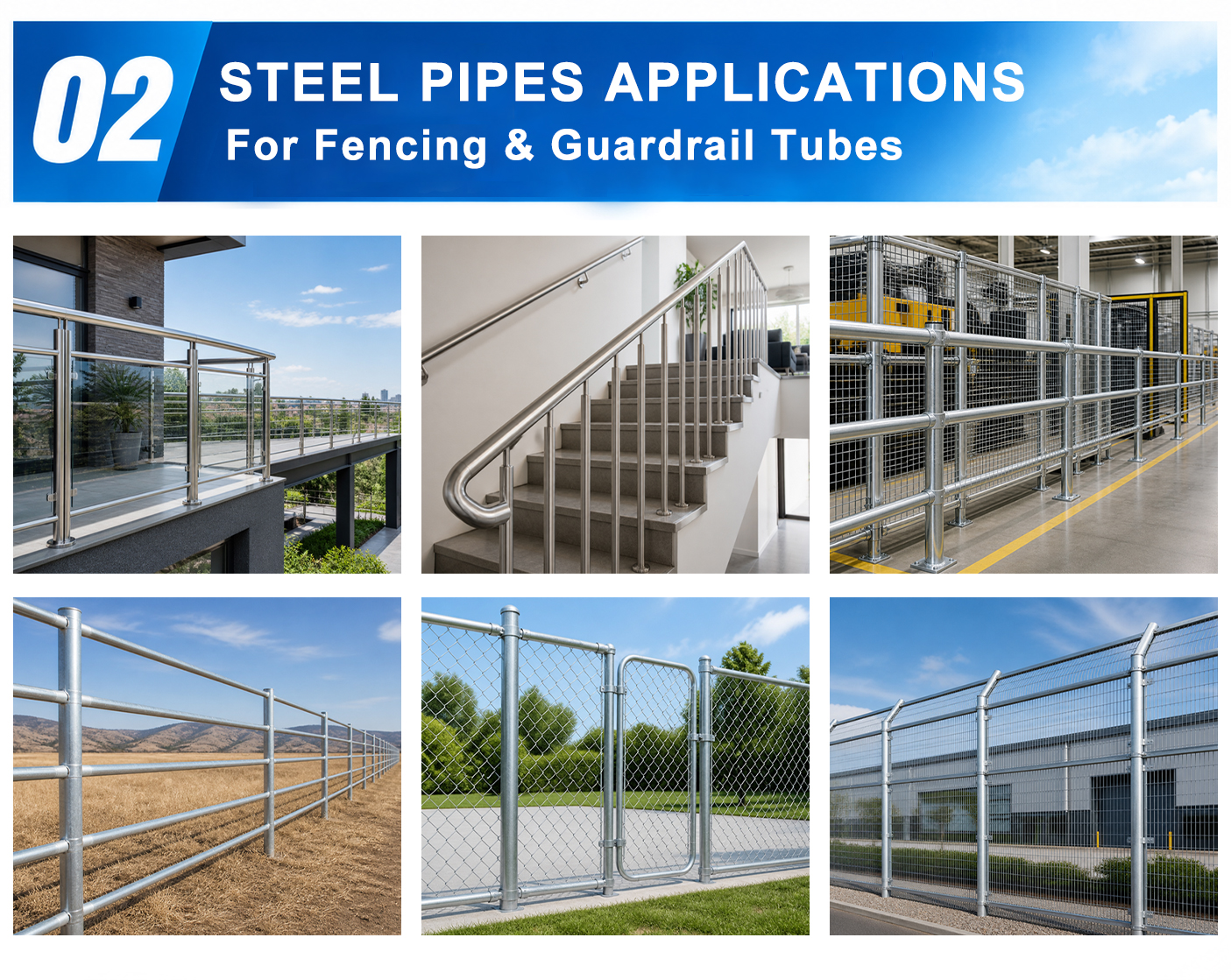 Fencing and Guardrail Tube APPLICATIONS Fencing and Guardrail Tube APPLICATIONS