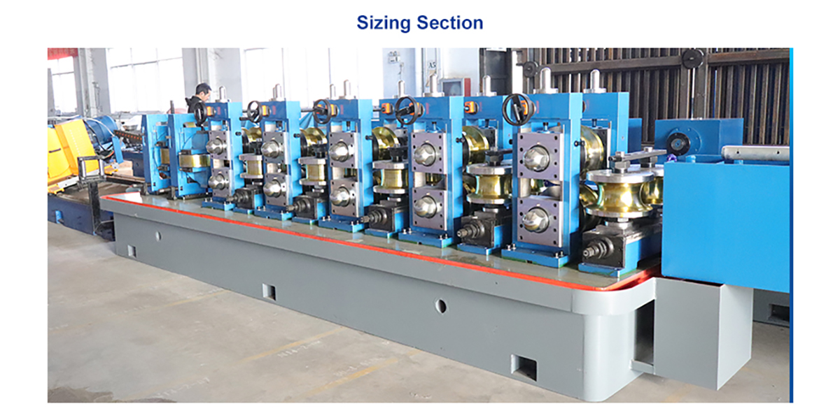 ERW pipe making machine sizing section ERW pipe making machine sizing section