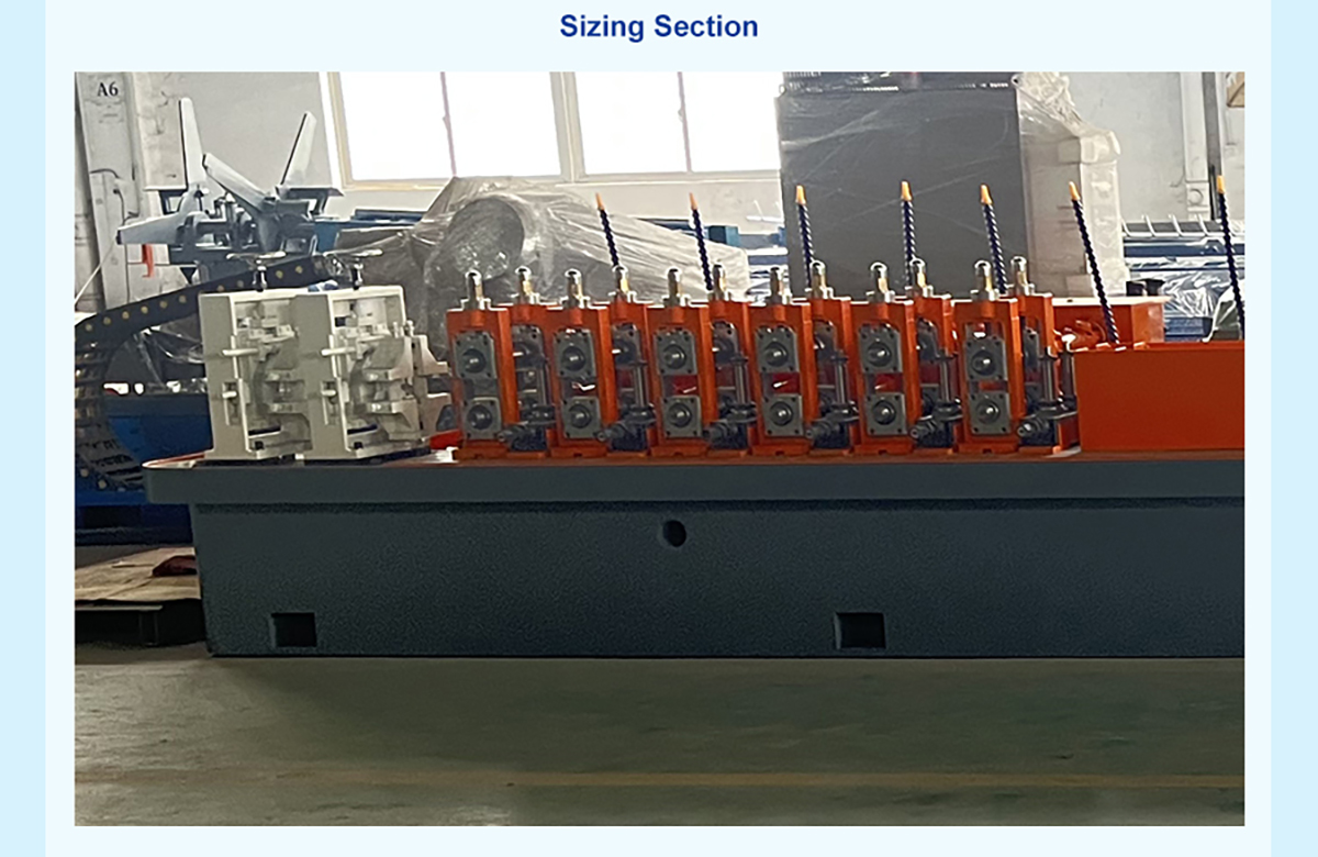 decorative steel pipe mill sizing section decorative steel pipe mill sizing section