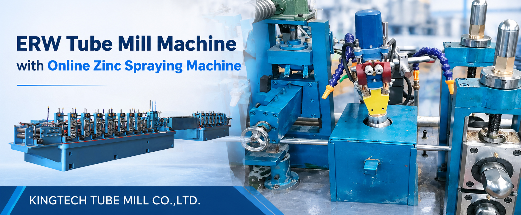 scaffolding tube mill with zinc spraying machine